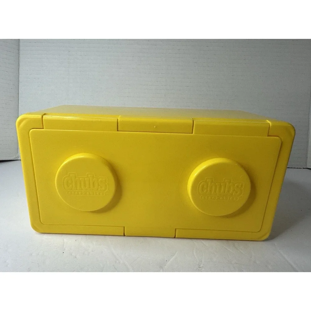 CHUBS Stackable Empty Baby Wipe Container Yellow Vintage